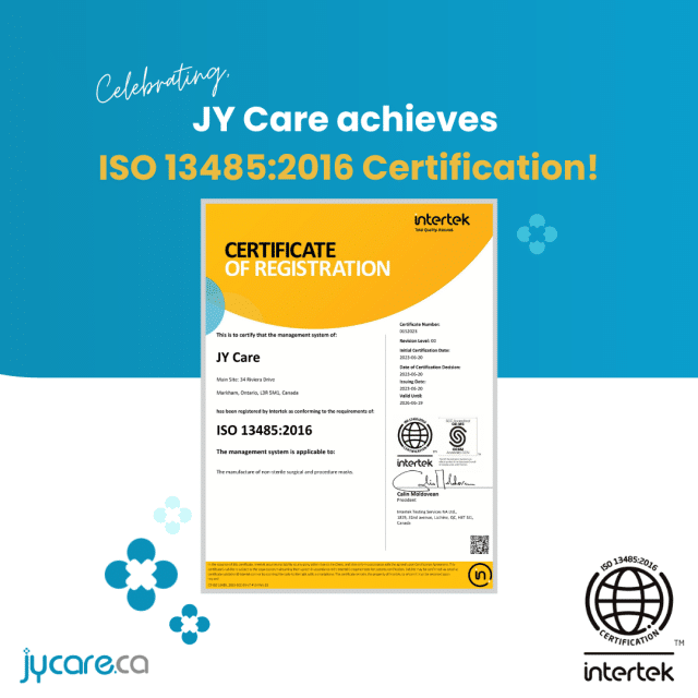  JY Care's ISO 13485:2016 Certification
